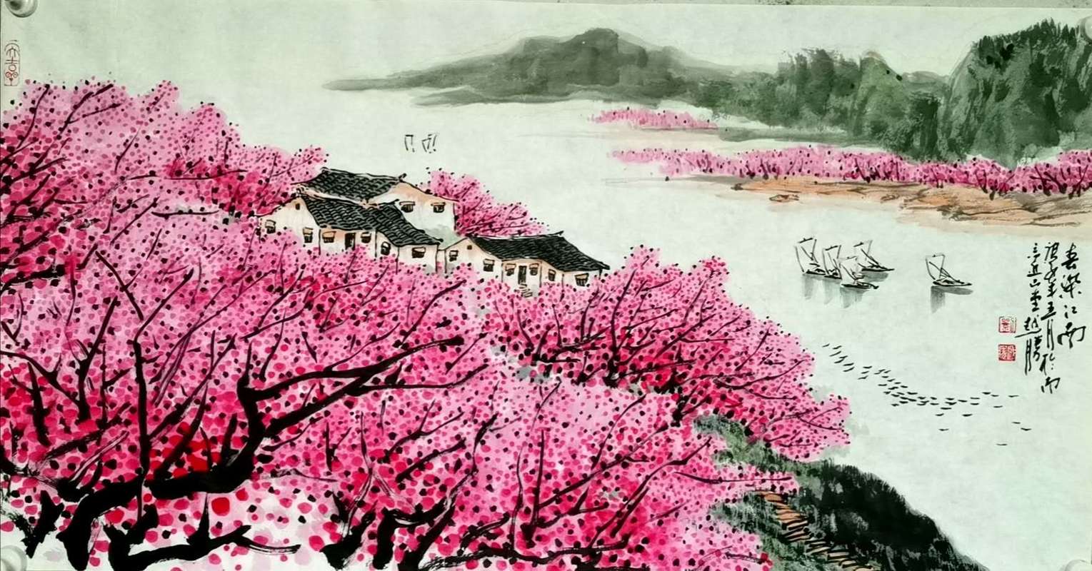 春到江南炫生机——评画家刘越胜国画新作《春染江南》系列作品