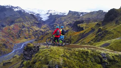 【4k】山地车冰岛速降,震撼景色堪比电影大片画面