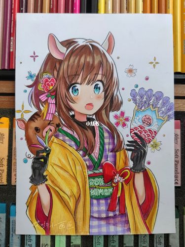 马克笔 彩铅动漫人物手绘(附过程)_彩铅_马克笔_动漫_手绘_绘画_高光