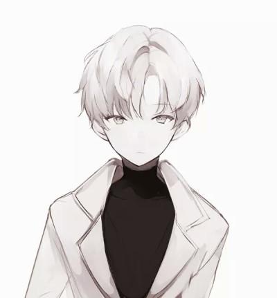 动漫头像 情侣头像 黑白「图片转自微博@seevan奢问视界,喜欢关注」