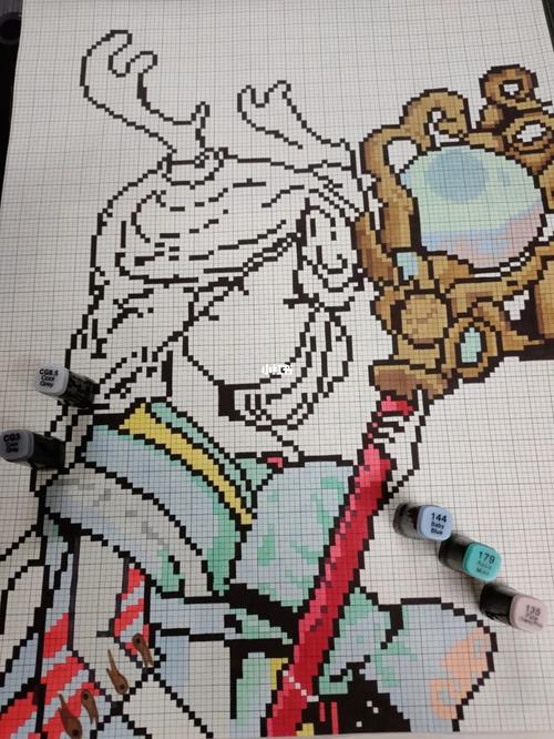 遇见神鹿·瑶_像素画_王者荣耀怎么样_敦煌_文化_绘画