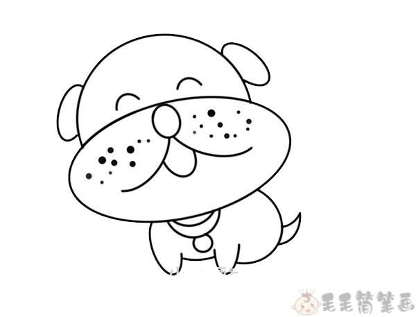 q版卡通小狗简笔画图片