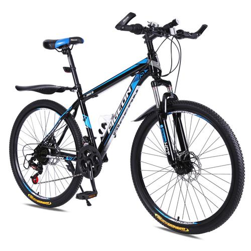 飞鸽自行车24寸27变速碟刹城市运动山地自行车男女款青年学生单车视频