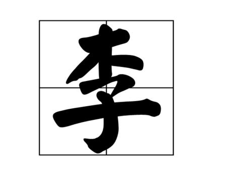 李 繁体字怎么写