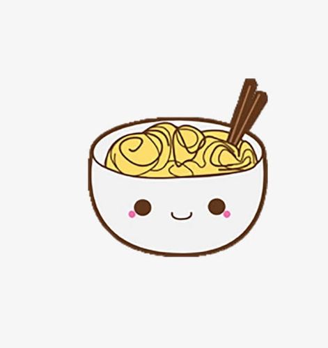 卡通手绘一碗面条