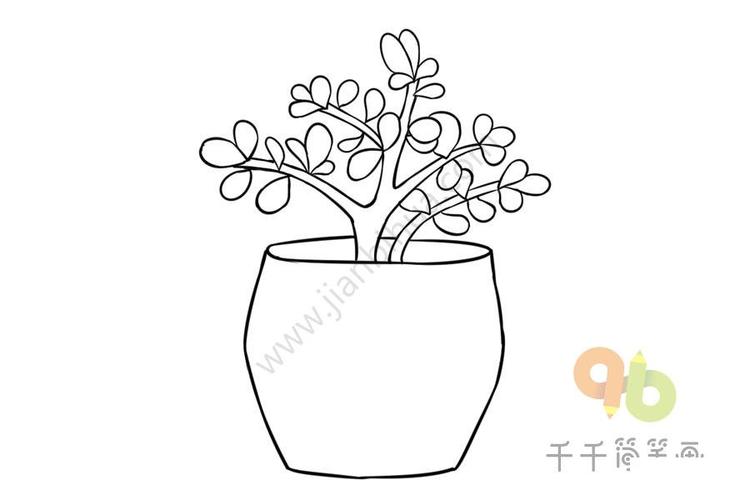 第六步:画出花盆