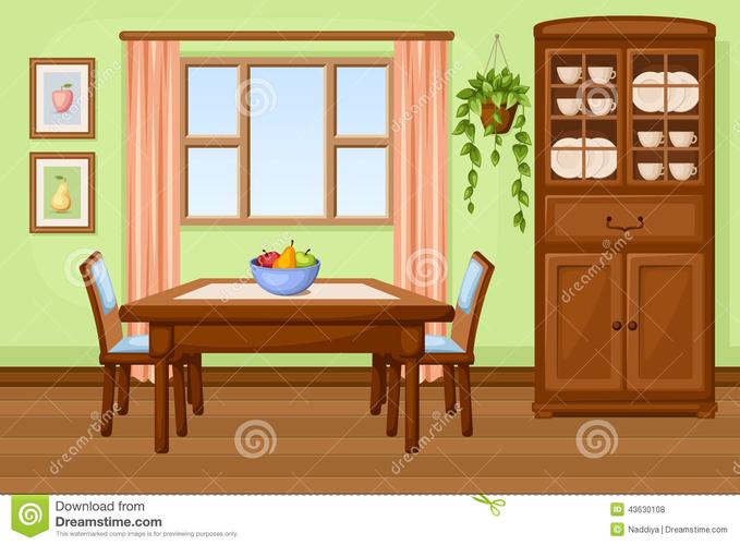 chairs cartoon dining room sign