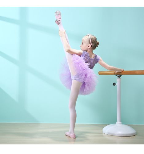 儿童舞蹈服女童夏季短袖练功服小女孩跳舞裙蕾丝纱裙幼儿芭蕾舞裙_7折