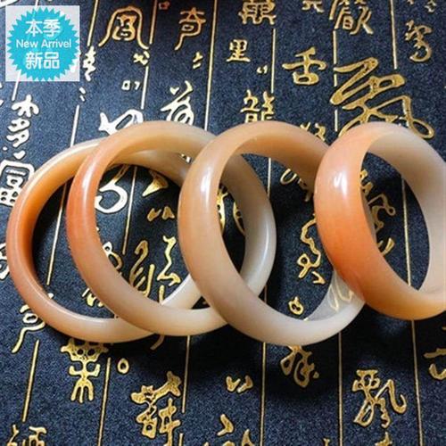 内蒙古佘太翠新款糖色镯子桔色女款玉镯手镯直播手镯