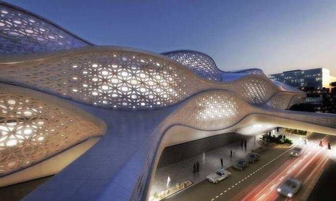 zaha hadid:沙特首都利雅得地铁站设计竞赛 #采集大赛