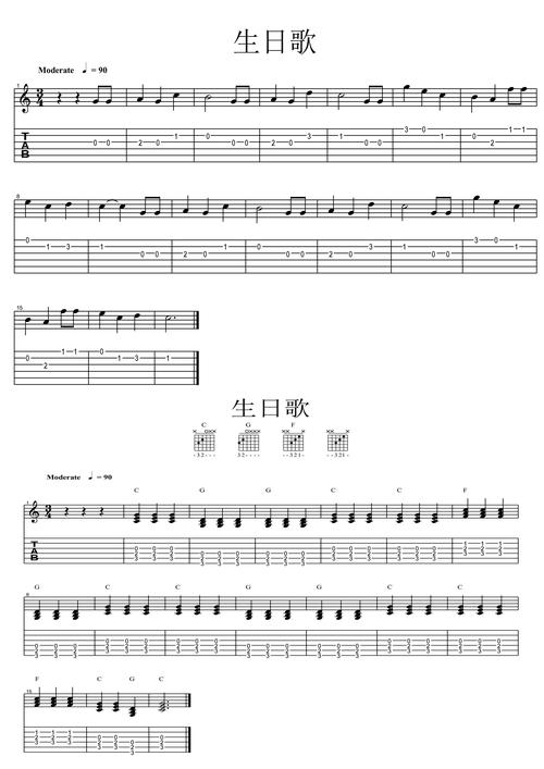 求简单的吉他谱无和弦的 要给新手练的那种 越多越好可以追加分