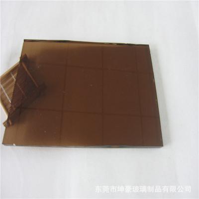 12mm金茶玻璃加工透明有色钢化玻璃定制12mm茶色玻璃加工