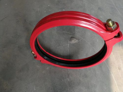 厂家直销 消防沟槽管件 沟槽管箍刚性消防管道卡箍