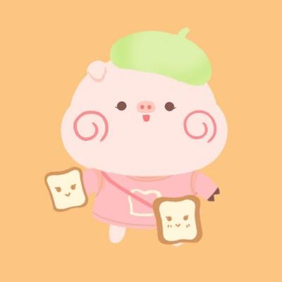 qq小猪卡通情侣头像可爱