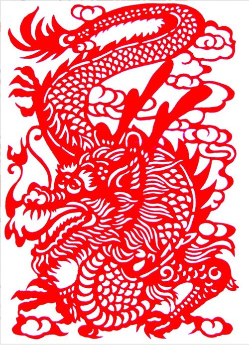 [转载]河南美术出版社《吉祥剪纸十二生肖系列丛书--龙》收录两幅陈耀