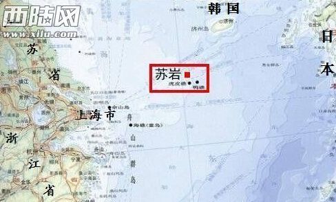 苏岩礁位于公海水域,苏岩礁位置示意图