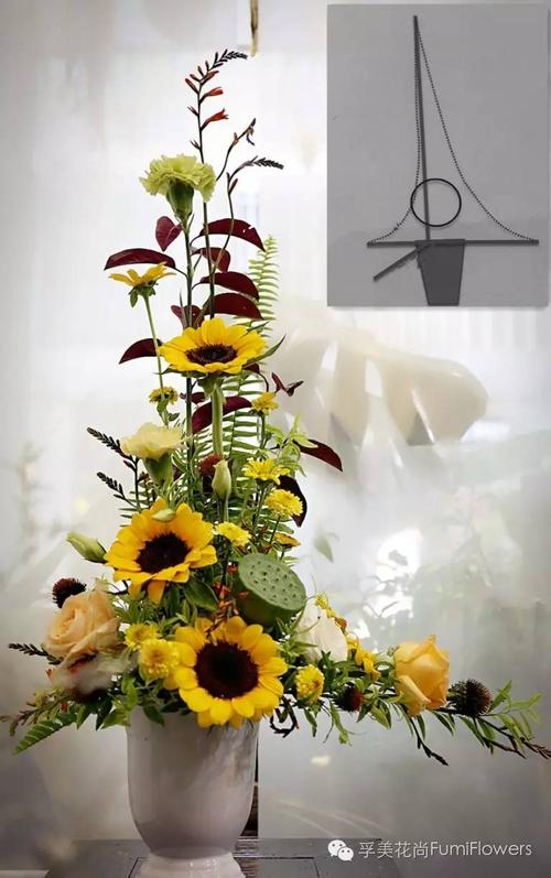 优秀作品欣赏 | 西方l型插花