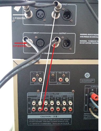 均衡器怎么插到功放上