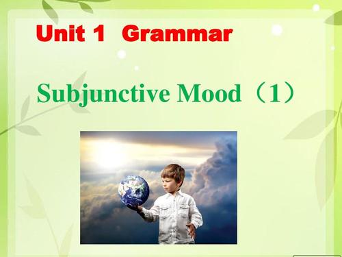 2019届高三英语一轮复习---revise the subjunctive mood教学课件 (共
