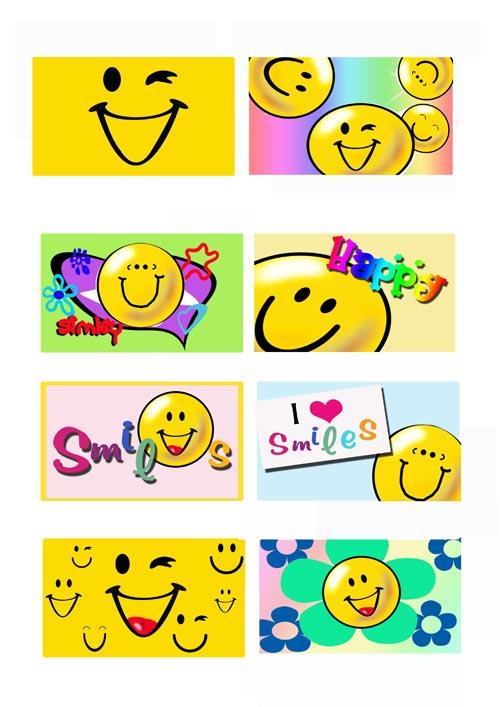 可爱微笑表情素材