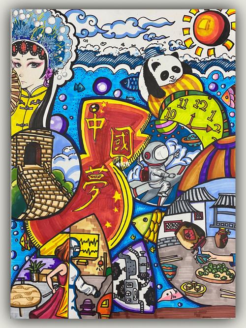 中国梦,科幻画,未来科技,抗疫画_科技画_人文_绘画