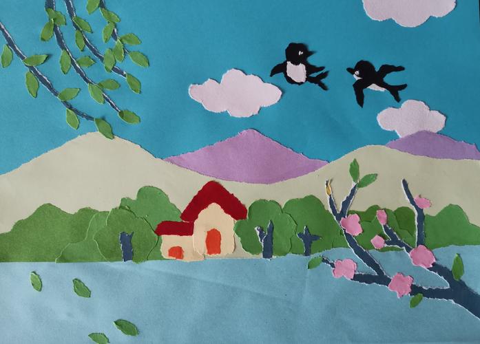 实验小学手撕画