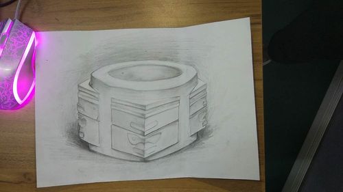 手绘玉琮|纯艺术|绘画|安好就好x - 原创作品 - 站酷