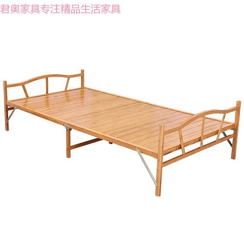 苏宁放心购竹床可折叠楠竹板床12米双人单人床午休午睡凉竹子小床家用