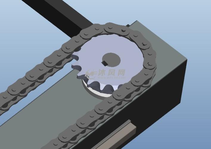 升降机构链轮链条配合图
