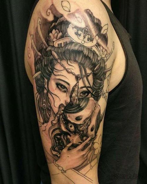 纹身艺妓图案手臂_手机壁纸_电脑壁纸_桌面壁纸【图客