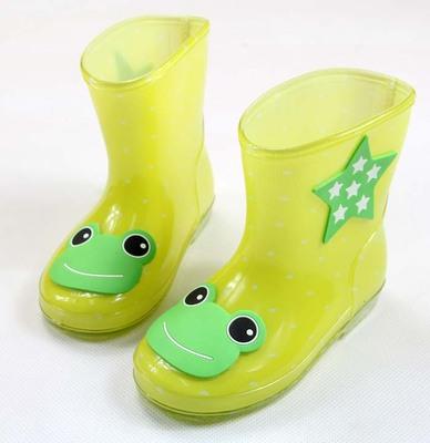 儿童雨靴 时尚果冻色卡通立体动物儿童雨鞋 中筒 女童男童雨靴 中小童