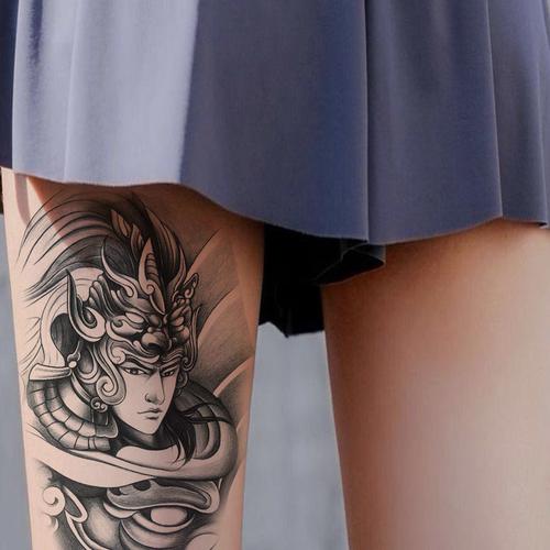 纹身贴半臂新款小清新赵云赵子龙男女防水大图案纹身贴半臂贴纸个性