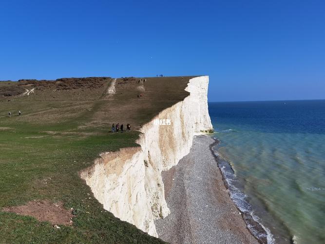 布莱顿白崖~_悬崖_留学_一日游_留学英国_出行_人文风光展示_旅行混剪