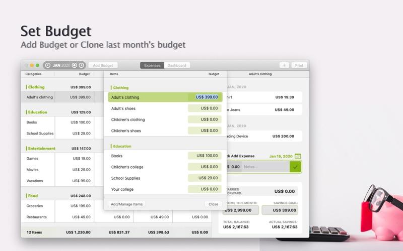 monthly budget for mac v2.0.
