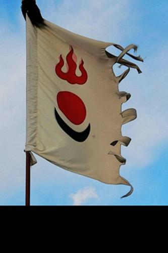 祭拜成吉思汗的旗帜