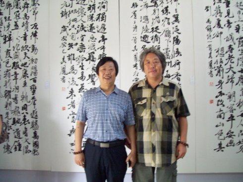 【宝山书墨】张其凤书法展在"坊茨小镇"举办,刘宝山参加.