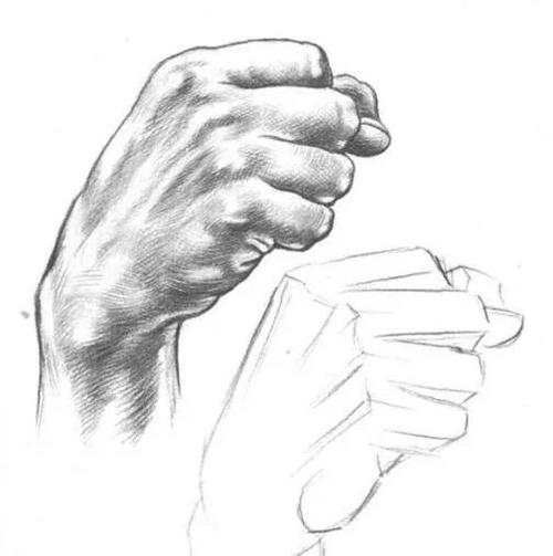 下面是手绘板画手的步骤,和素描的基本原理是一样的,只是用的技法不同