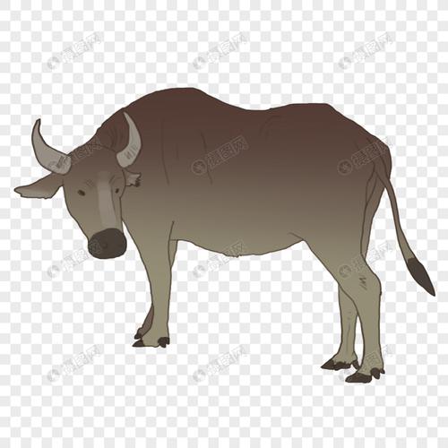 免抠元素 手绘/卡通元素 水牛.png