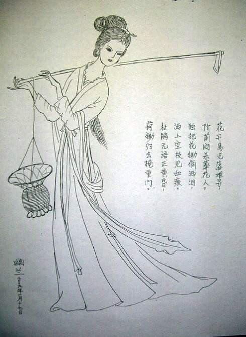 末摘花的相册-黛玉葬花