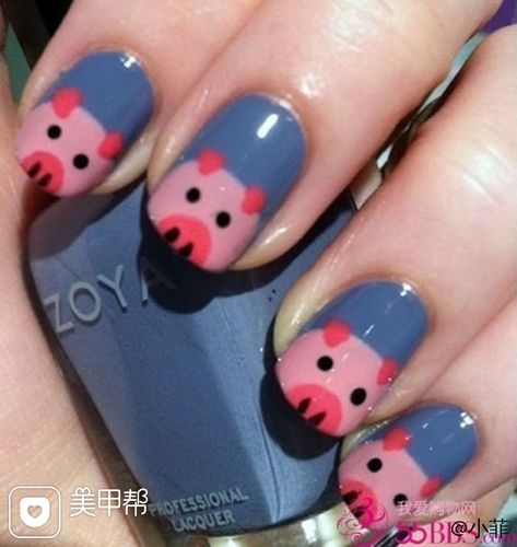 美甲图片 - 小猪