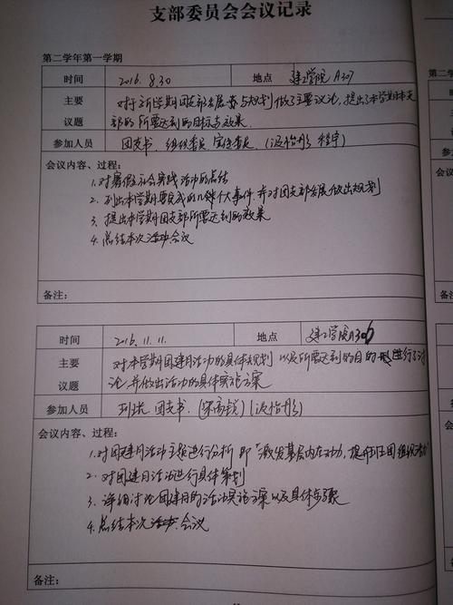 三,支部委员会议记录