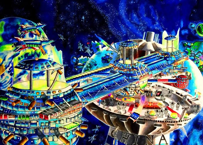 宇宙空间站-科幻画网