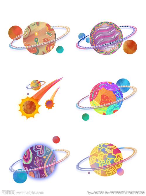 星球插画图片