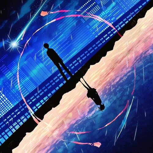 你的名字 唯美 蓝色星空 流星 情侣 有爱 水手 治愈系 伤感 高清 头像