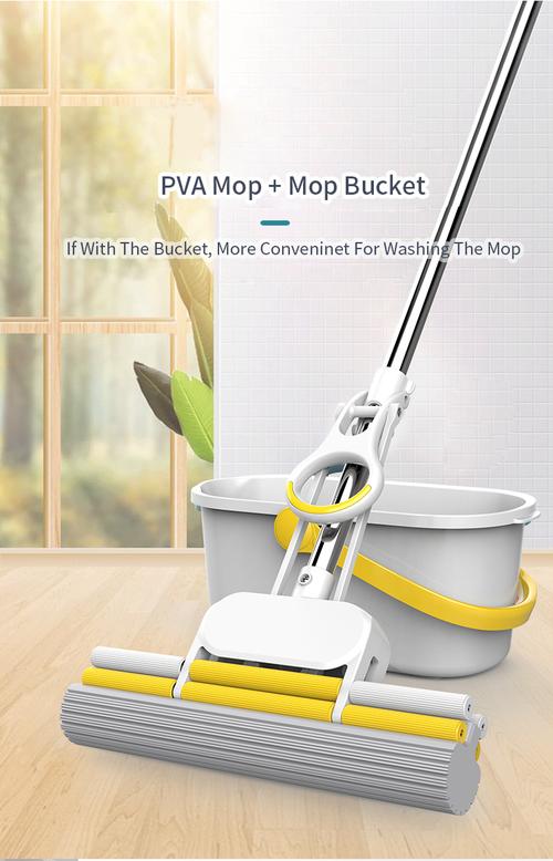 直拖把杆带钢用于地板双面pva拖把海绵拖把28厘米用于地板清洁