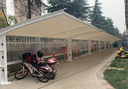 居民小区选择使用膜结构电动车充电桩雨棚的原因