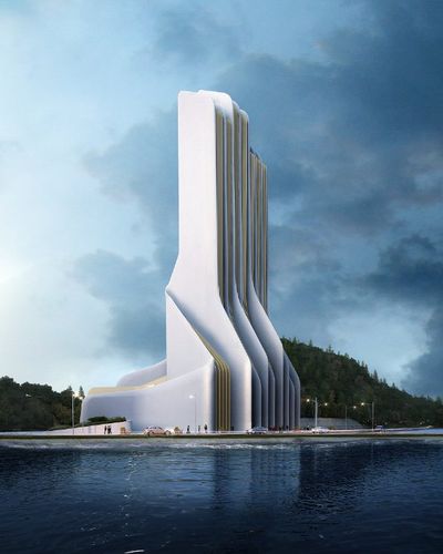 厦门海沧隧道新地标(92米通风塔)