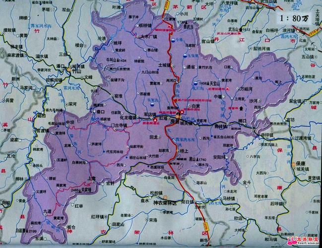 房县电子地图·房县风光图库·图行十堰·图行; 房县交通图; 房县神农