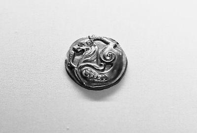 虎纹金牌饰 战国