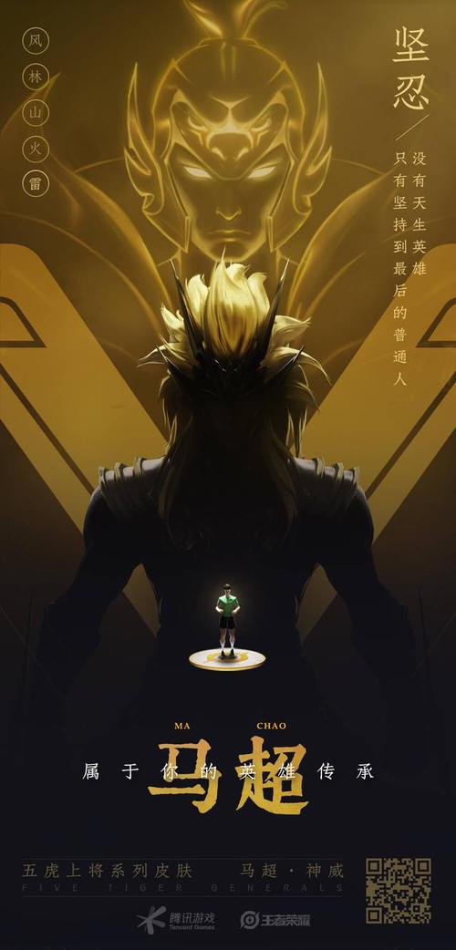 赵云忠义 · 关羽坚守 · 黄忠果敢 · 张飞坚忍 · 马超海报欣赏